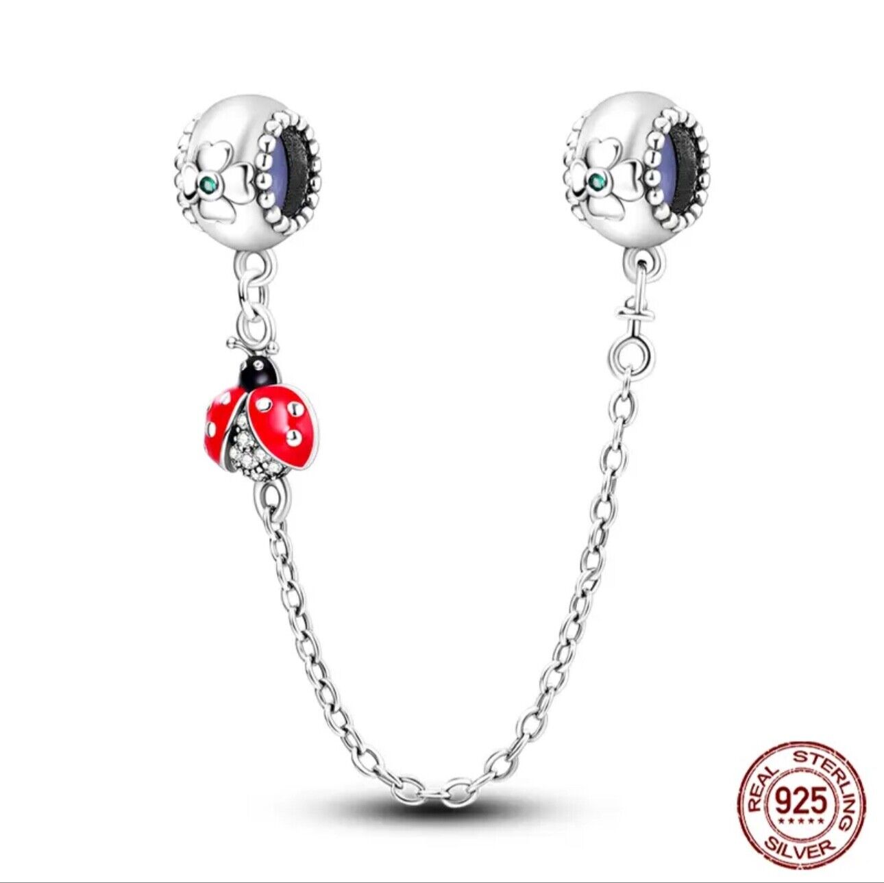 Safety Chain Ladybird and Flower - bellissi