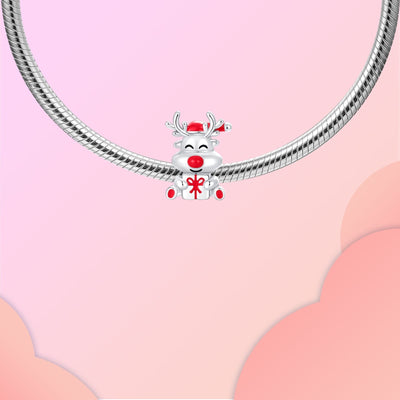 Santa Reindeer Holiday Charm - bellissi
