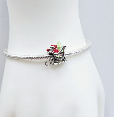 Santa Sleigh Charm - bellissi