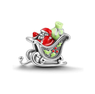 Santa Sleigh Charm - bellissi