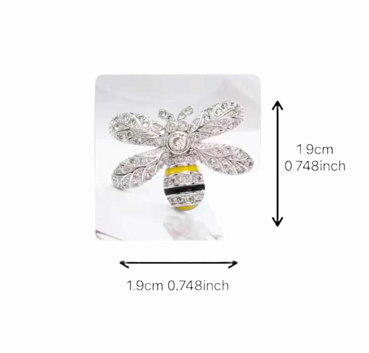 Shine Zirconia Honey Bee Stud Earrings - bellissi