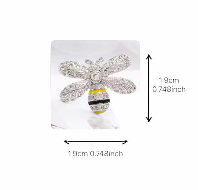 Shine Zirconia Honey Bee Stud Earrings - bellissi
