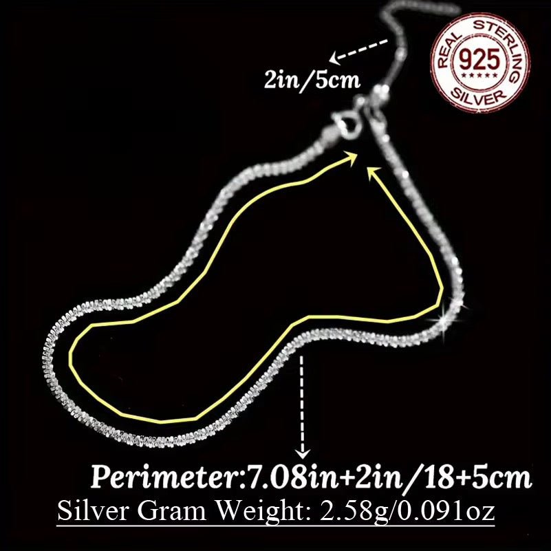 Silver Ankle Bracelet - bellissi