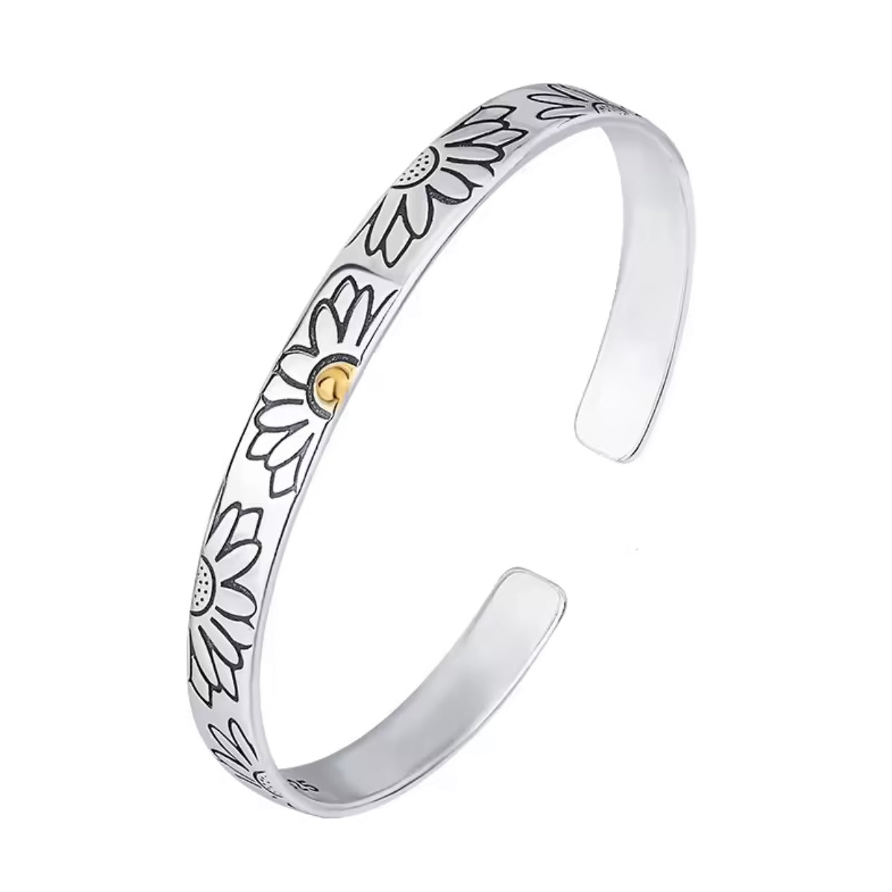 Silver Daisy Bracelet - bellissi