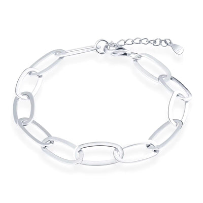Silver Forge Chain Link Bracelet - bellissi