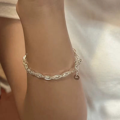 Silver Twist Elegance Bracelet - bellissi