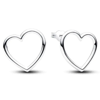 Simple Heart Stud Earrings - bellissi