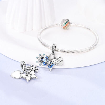 Snowflake Butterfly & Heart Christmas - bellissi