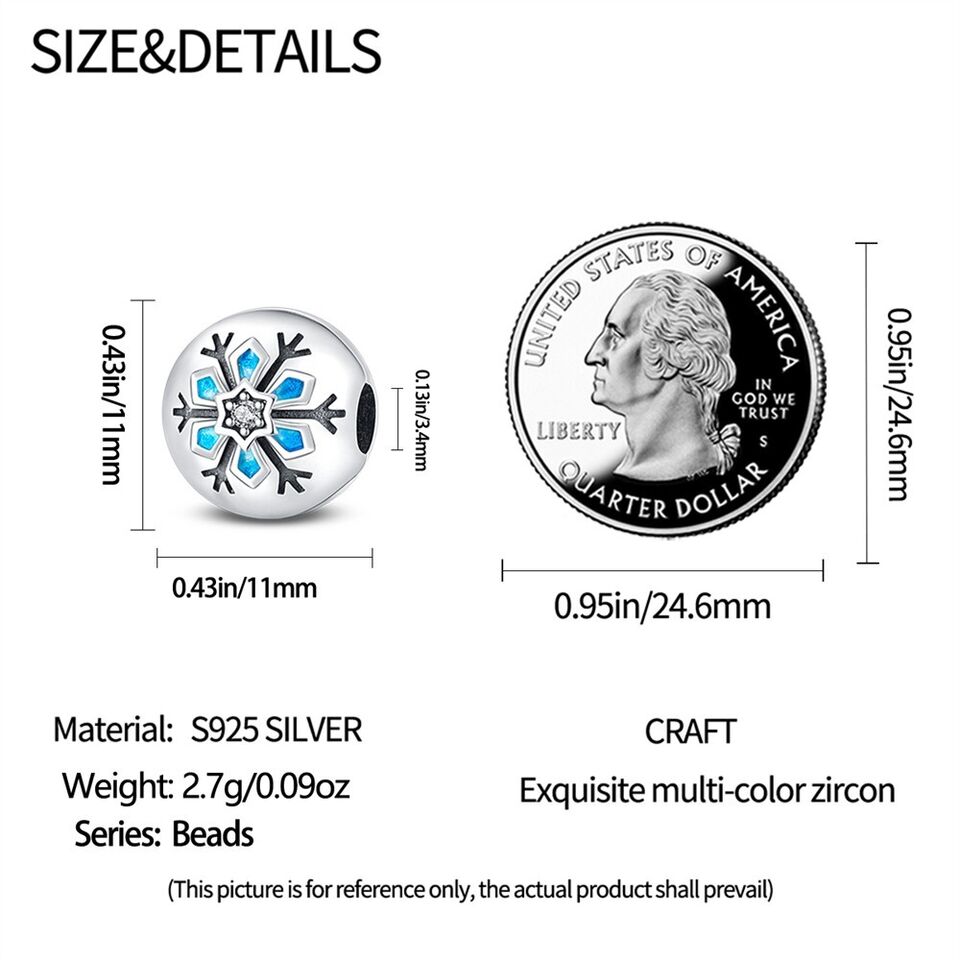 Snowflake Clip On Charm - bellissi