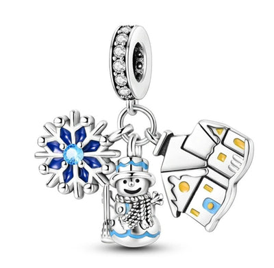 Snowflake Snowman House Charm - bellissi