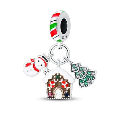 Snowman Christmas Tree Santa House - bellissi
