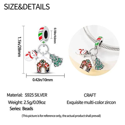 Snowman Christmas Tree Santa House - bellissi