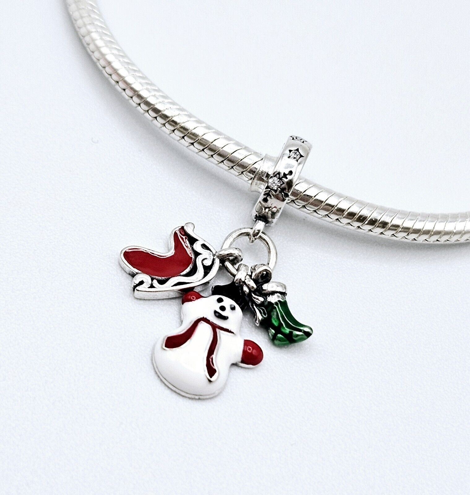 Snowman Dangle Charm - bellissi