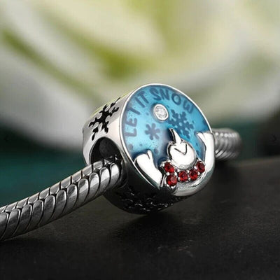 Snowman & Snowflakes Charm - bellissi