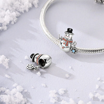 Snowman With Snowflake Charm - bellissi