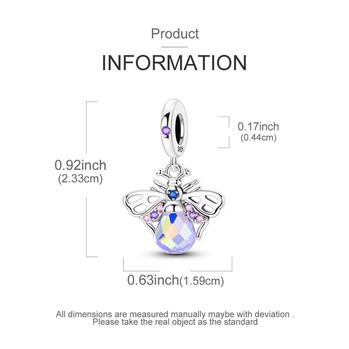 Sparkling Bee Dangle Charm - bellissi