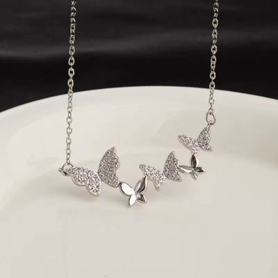 Sparkling Butterfly Chain Bracelet - bellissi