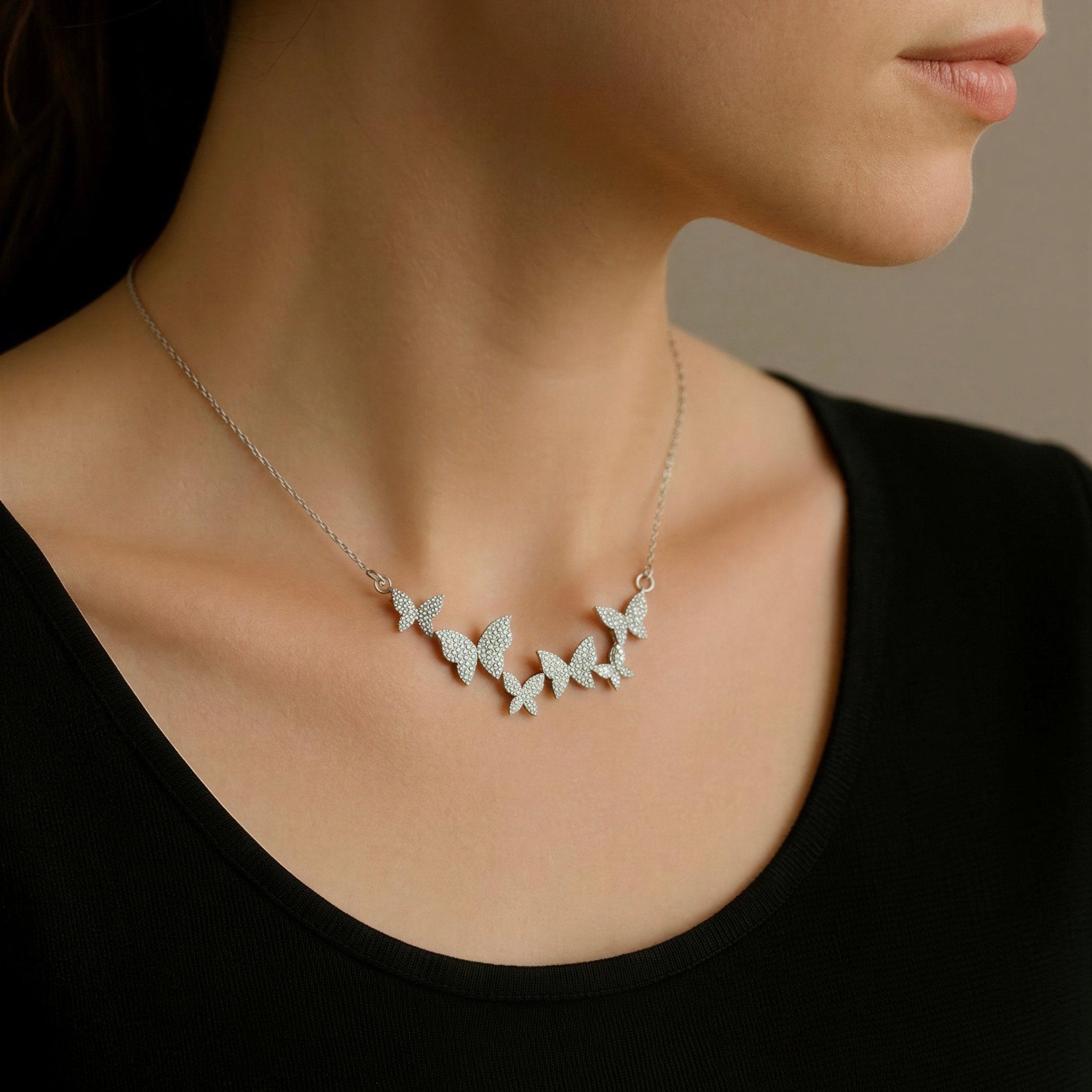 Sparkling Butterfly Chain Bracelet - bellissi