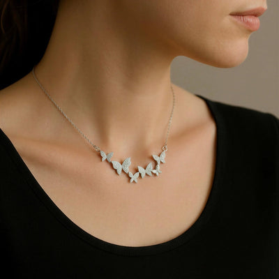 Sparkling Butterfly Chain Bracelet - bellissi