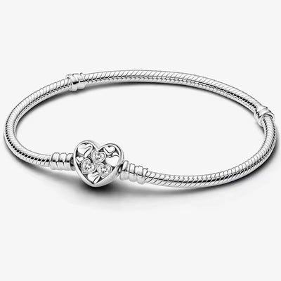 Sparkling Heart Charm Bracelet - bellissi