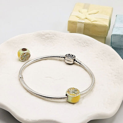 Sparkling Lemon Slice Bead Charm - bellissi