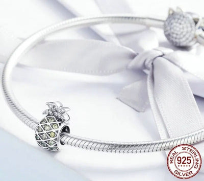 Sparkling Pinaple Bead Charm - bellissi