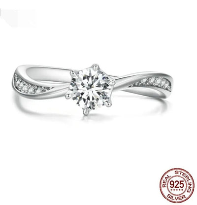 Sparkling Ring With Cubic Zirconia - bellissi