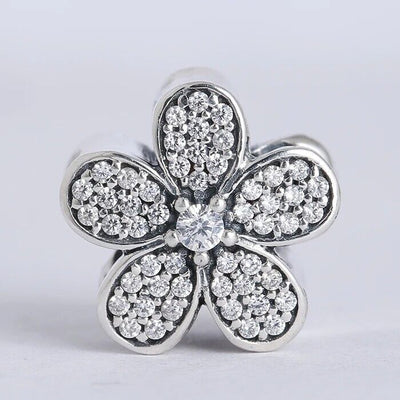 Sparkling Zirconia Flower Charm - bellissi