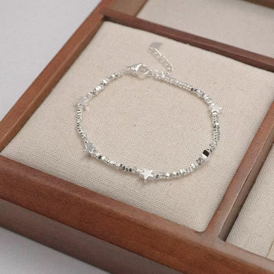 Sterling Silver Butterfly Charm Bracelet - bellissi
