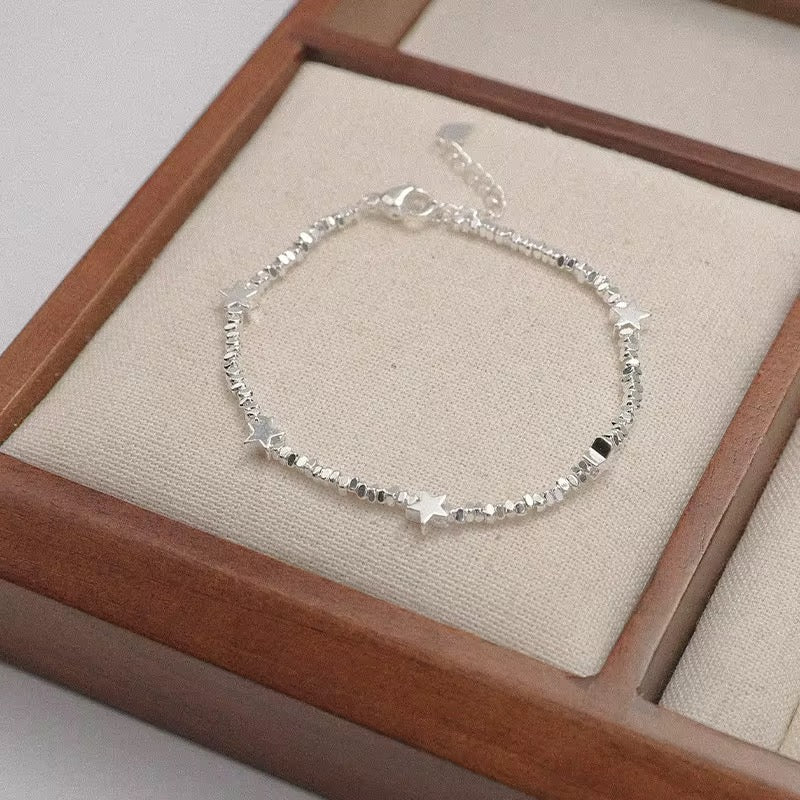 Sterling Silver Butterfly Charm Bracelet - bellissi
