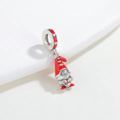 Sterling Silver Christmas Gnome Charm - bellissi