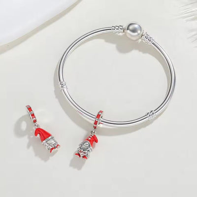 Sterling Silver Christmas Gnome Charm - bellissi