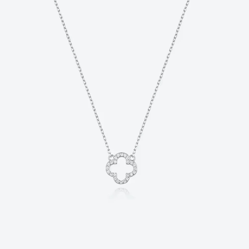 Sterling Silver Flowe Necklace - bellissi