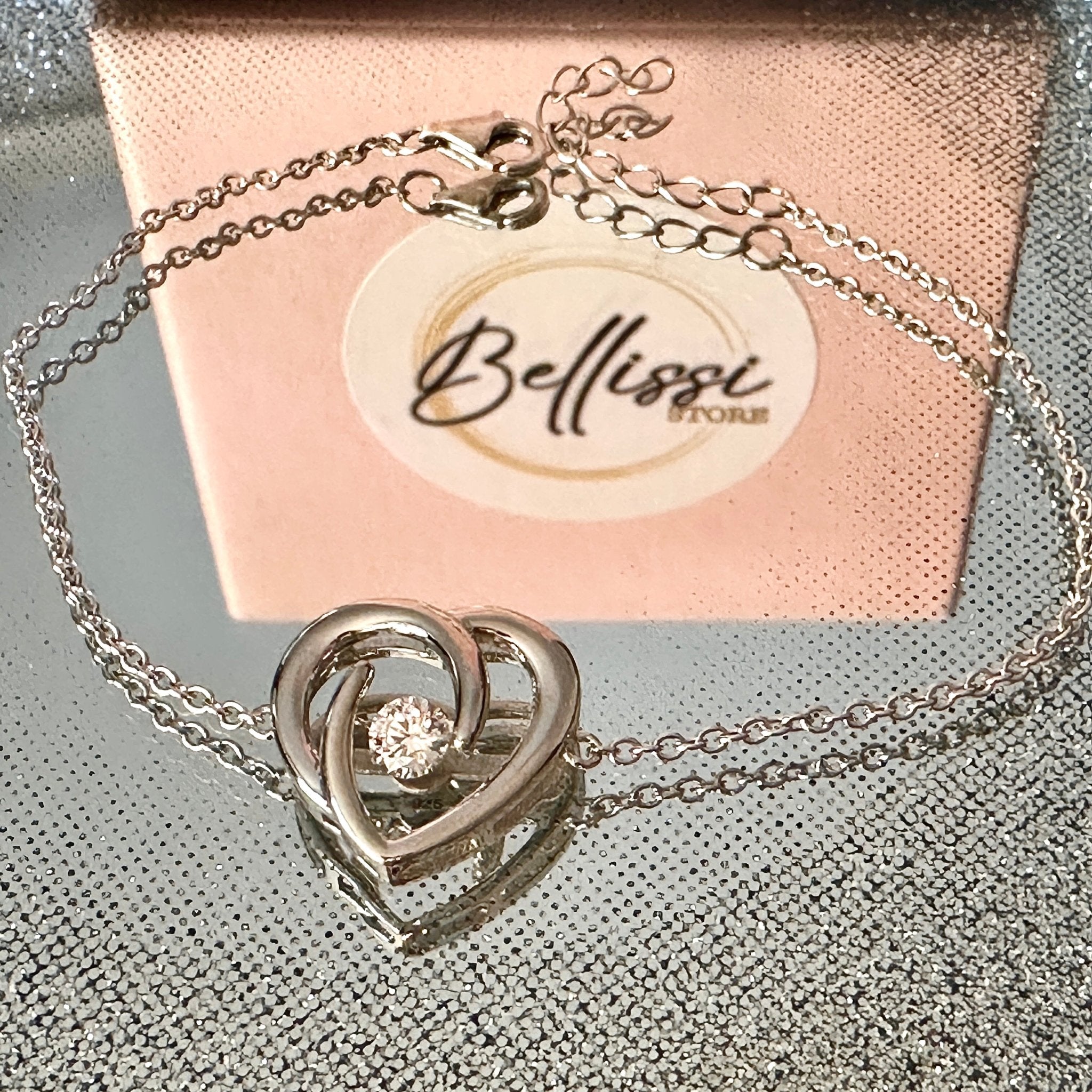 Sterling Silver Heart Bracelet - bellissi