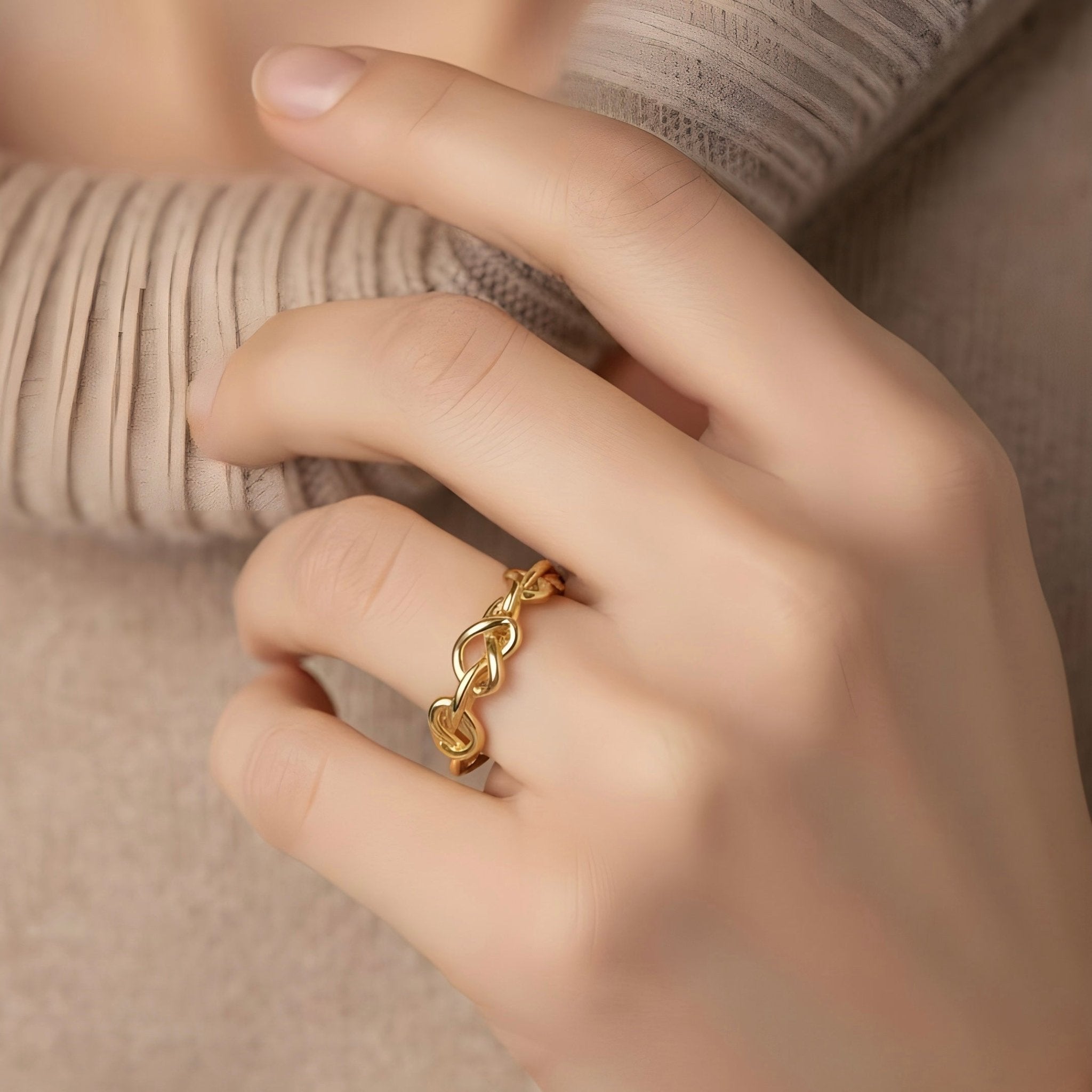 Sterling Silver Love Knot Ring - bellissi