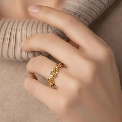 Sterling Silver Love Knot Ring - bellissi
