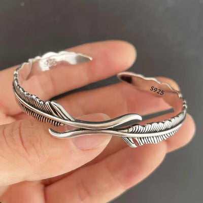 Sterling Silver Wing Cuff - bellissi
