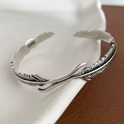 Sterling Silver Wing Cuff - bellissi
