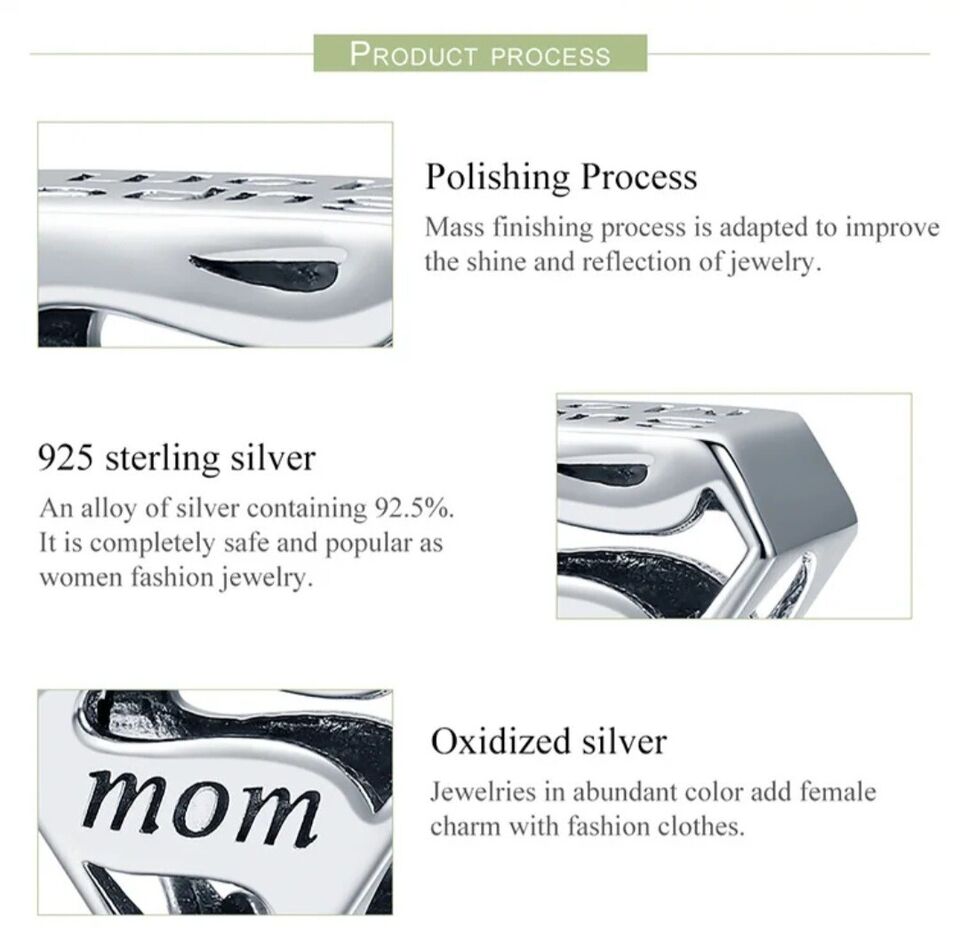 Super Mum Bead Love Charm - bellissi