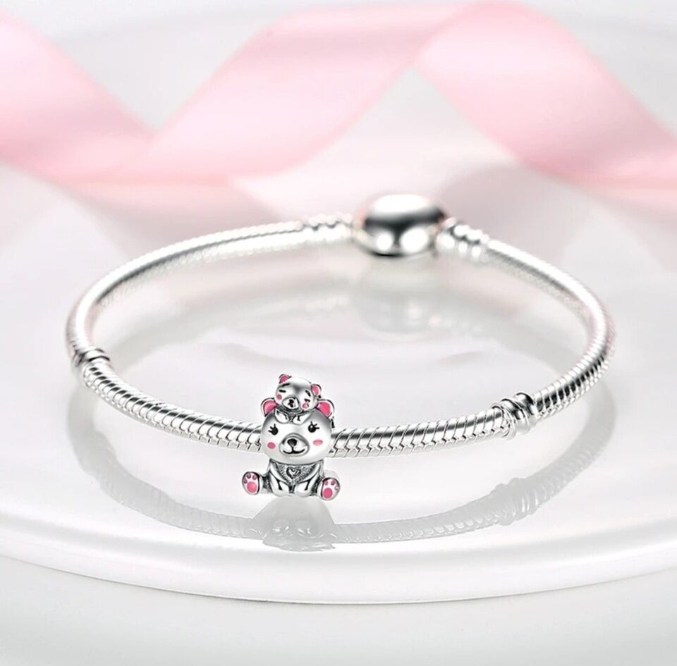 Teddy Bear & Baby Charm - bellissi