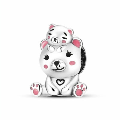 Teddy Bear & Baby Charm - bellissi