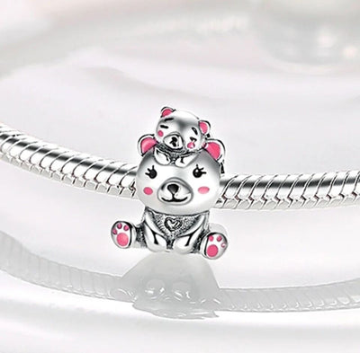 Teddy Bear & Baby Charm - bellissi