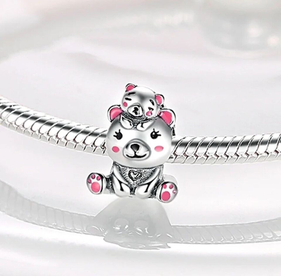 Teddy Bear & Baby Charm - bellissi