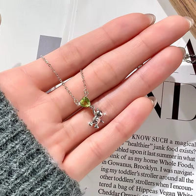 Teddy on Natural Gemstone Necklace - bellissi
