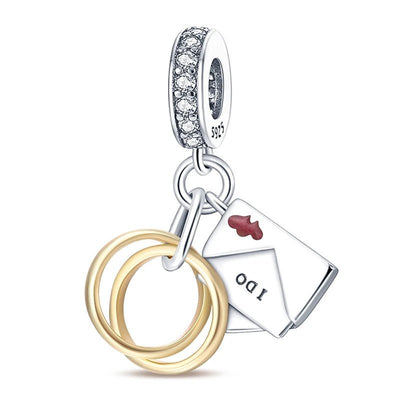 Wedding Ring Dangle Charm - bellissi