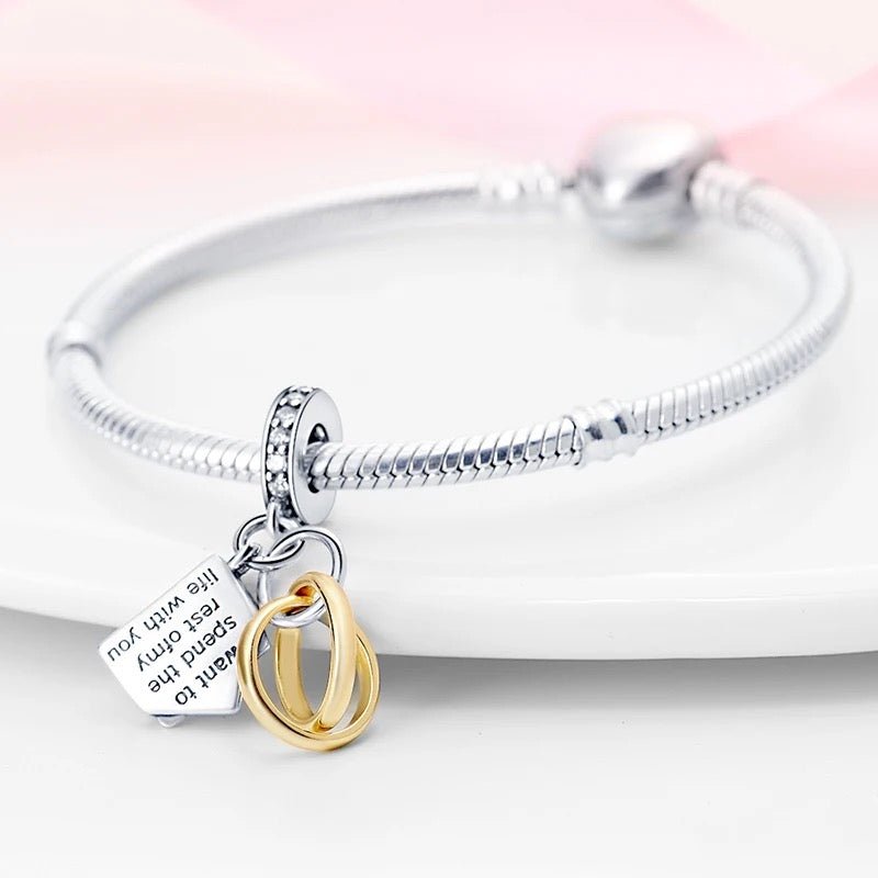 Wedding Ring Dangle Charm - bellissi