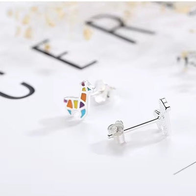 Whimsical Giraffes Stud Earrings - bellissi