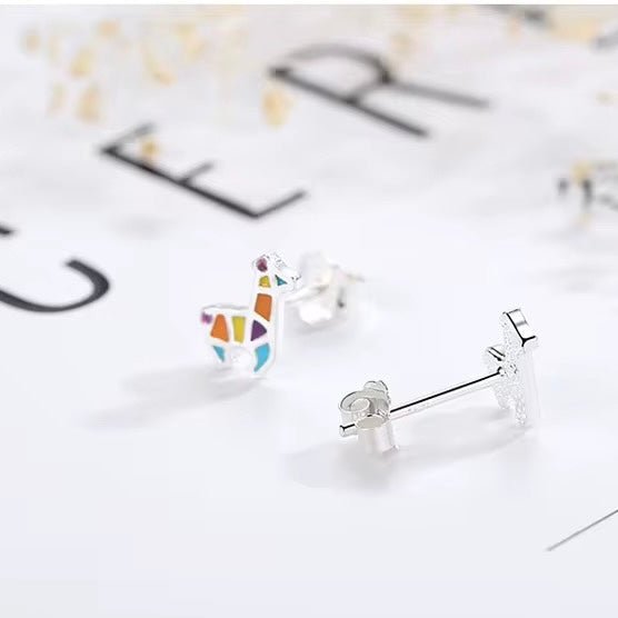 Whimsical Giraffes Stud Earrings - bellissi