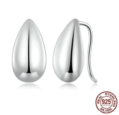 Wire Hook Large Teardrop Earrings - bellissi