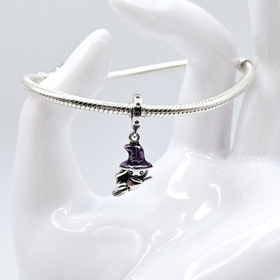 Witch Dangle Silver Charm - bellissi